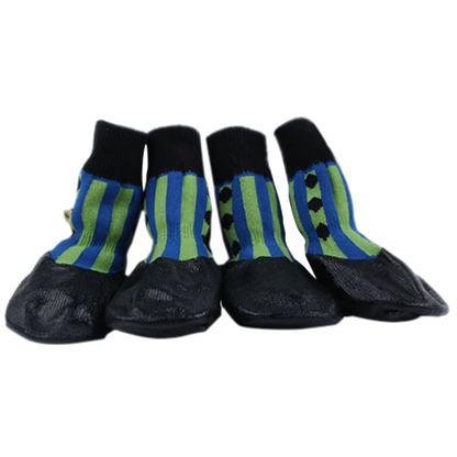 Botas negras impermeables para perros Zapatos para mascotas Botines de nieve para perros
