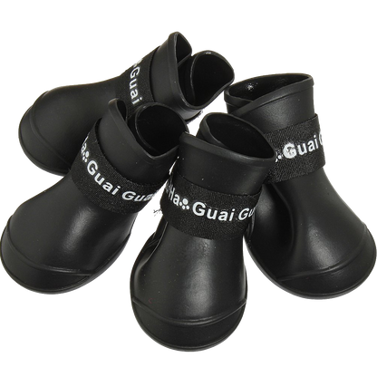 Botas para perro impermeables de caucho protectoras para lluvia