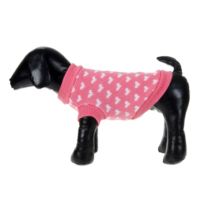 Silvercell Pets Puppy Dogs Clothes Jacket Little Heart Knit Sweater Coat
